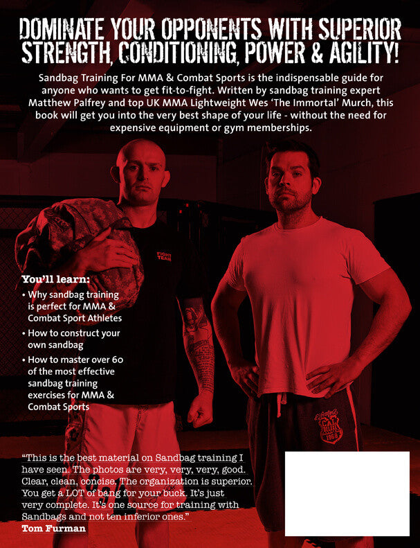 Sandbag Training For MMA & Combat Sports Back Cover